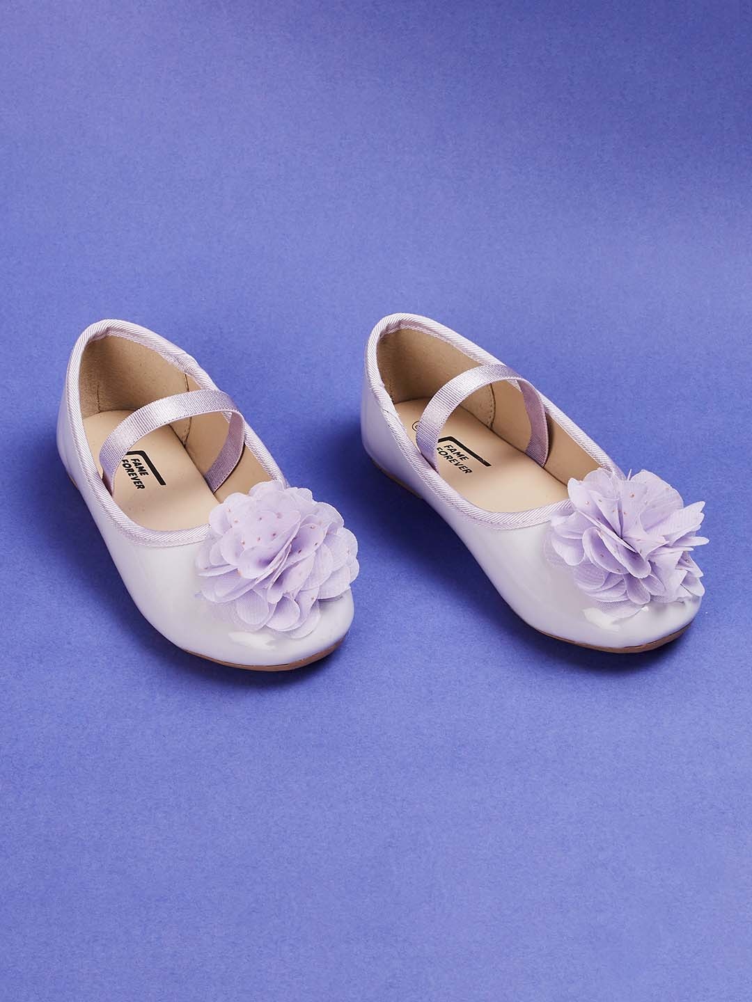 

Fame Forever by Lifestyle Girls Embellished Ballerinas, Purple