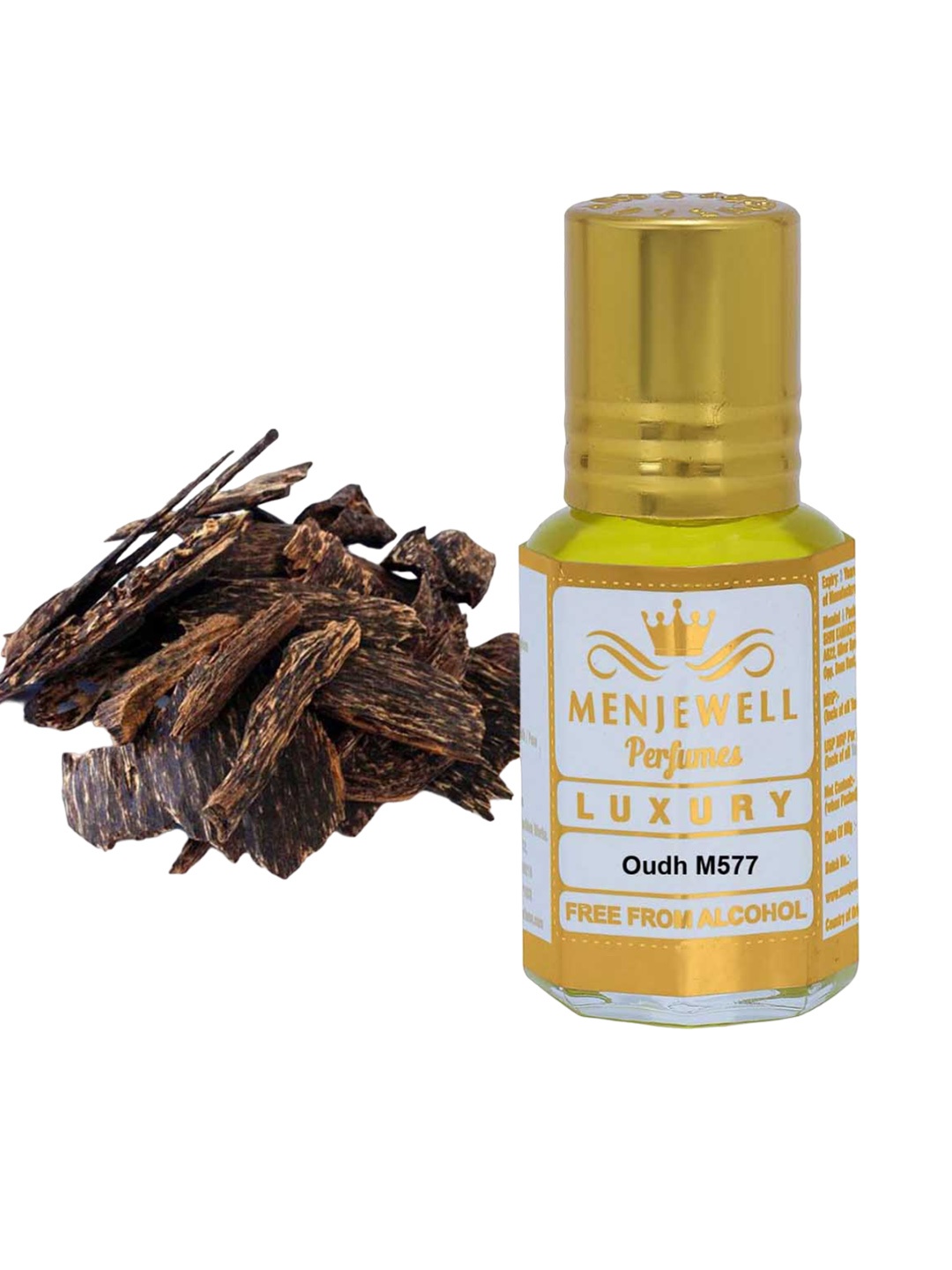 

Menjewell Oudh Woody Attar - 6ml, Yellow