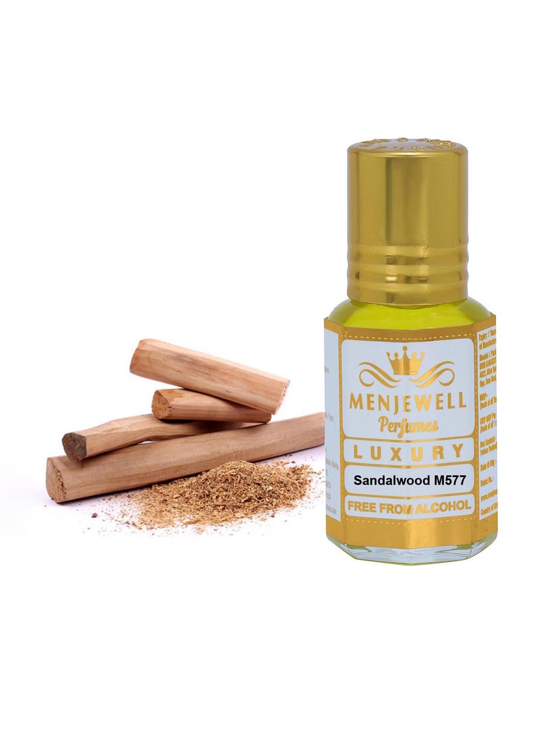 

Menjewell Luxury Sandalwood Woody Attar - 6ml, Yellow
