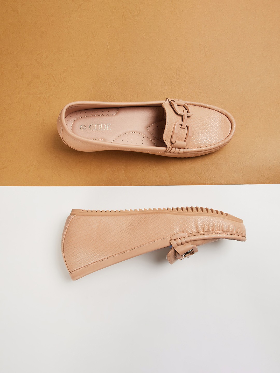 

CODE by Lifestyle Textured Comfort Heels Pumps, Beige