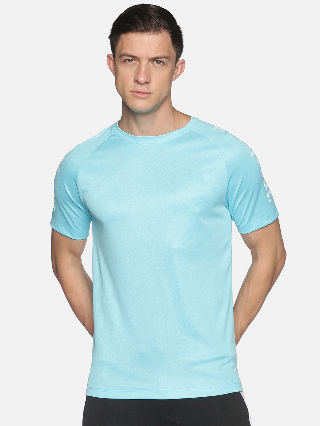 

ATTIITUDE Men Round Neck T-shirt, Turquoise blue