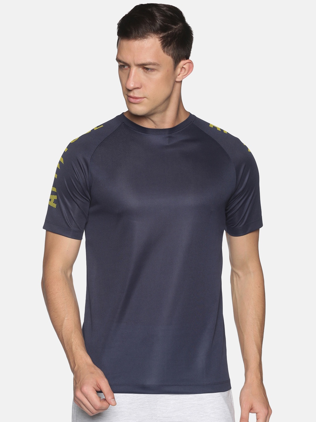 

ATTIITUDE Men Round Neck T-shirt, Navy blue