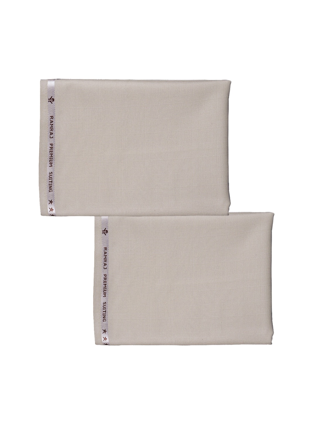 

Ramraj Men Woven Design Unstitched Trouser Clothing Fabric, Cream