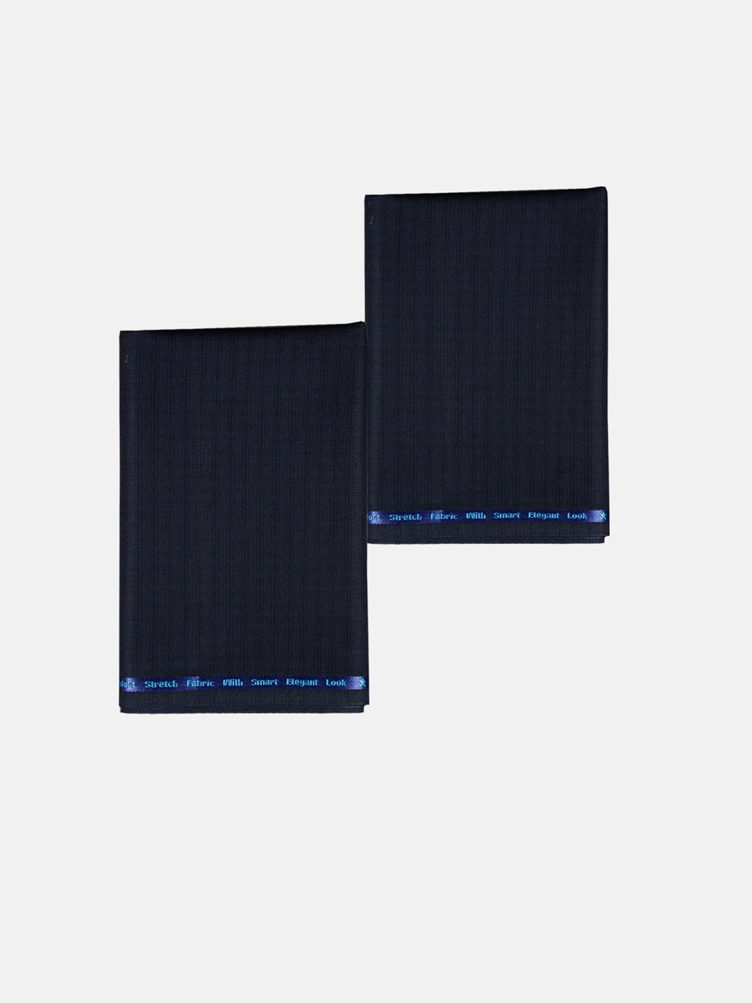 

Ramraj Men Pack Of 2 Printed Trouser Unstitched Clothing Fabrics, Navy blue