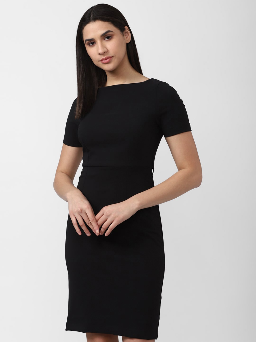 

Van Heusen Woman Boat Neck Sheath Dress, Black