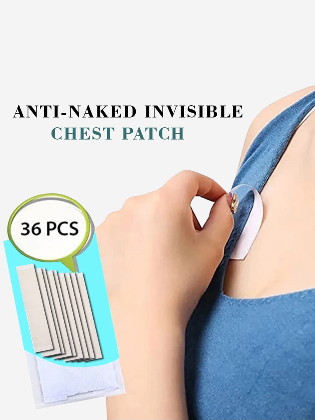 

COLOR STYLE Women 36-Pcs Double Sided Body Tape, White