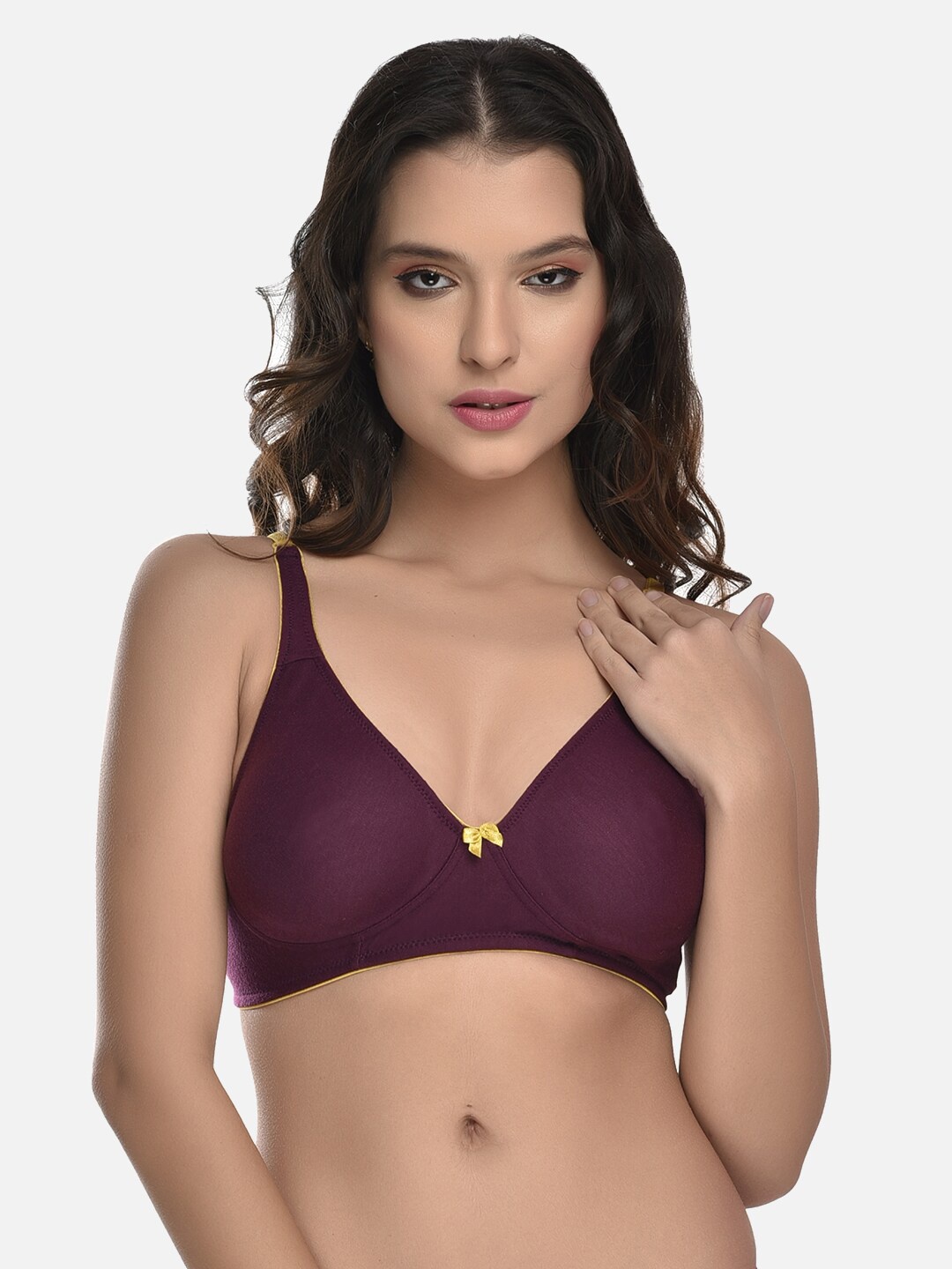 

StyFun Cotton Seamless Non-Padded Rapid-Dry Bra LS_Charu_Bra_Purple