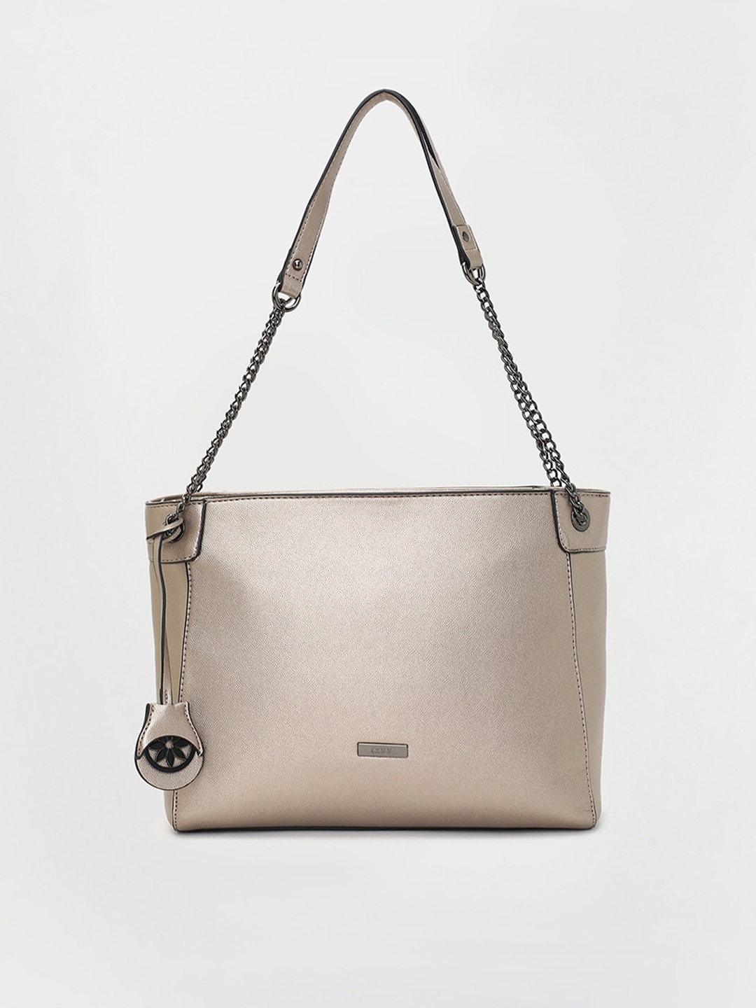 

CODE by Lifestyle Oversized Structured Shoulder Bag, Beige