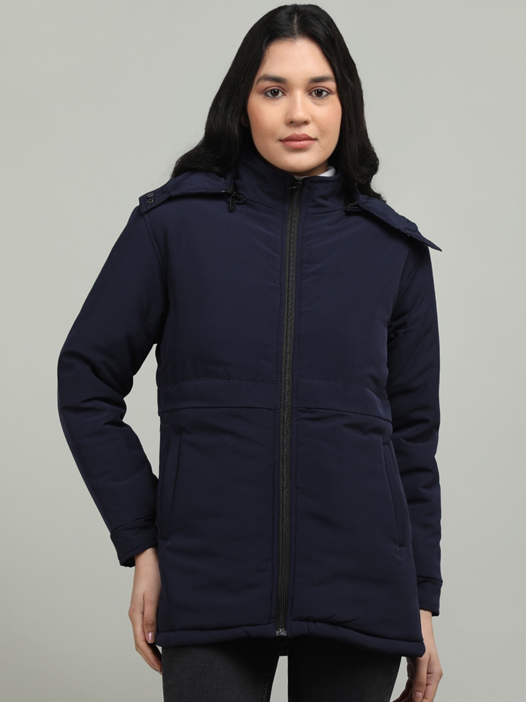 

CHKOKKO Women Outdoor Bomber Jacket, Navy blue