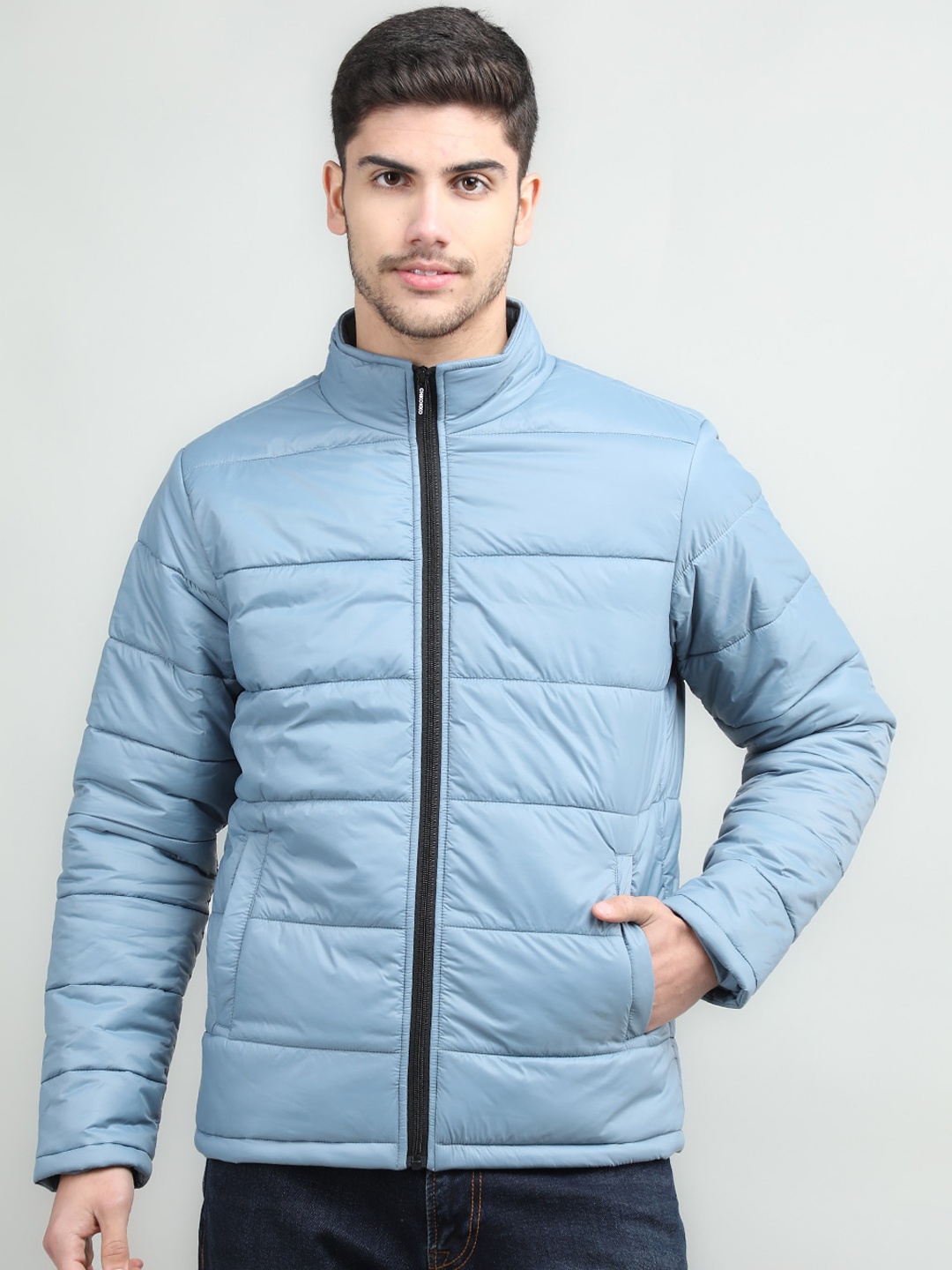 

CHKOKKO Men Lightweight Long Sleeves Regular Padded Jacket, Blue