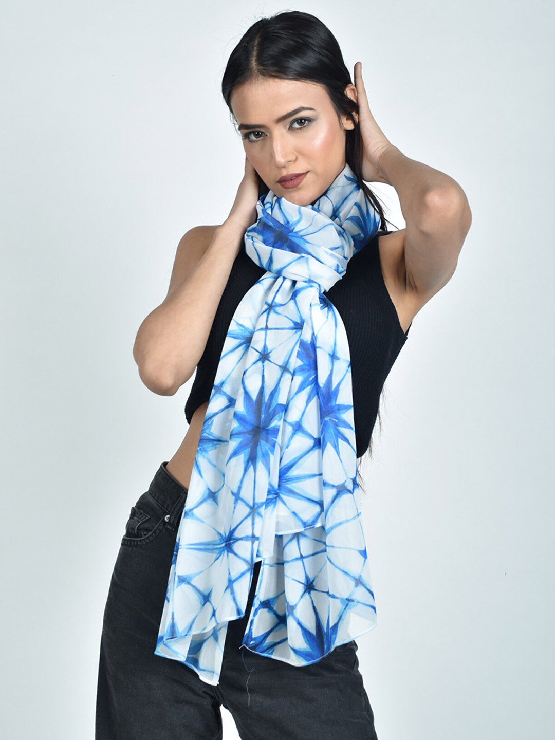 

Rajoria Instyle Women Printed Scarf, White