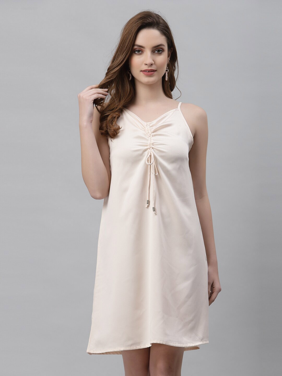 

NEUDIS Satin Baby Doll, Beige