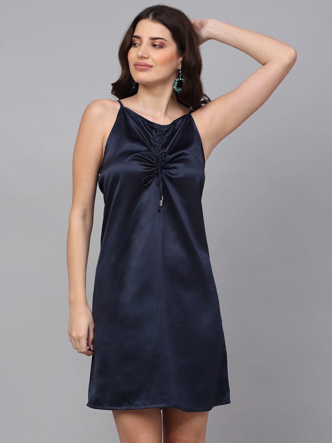 

NEUDIS Satin Baby Doll, Navy blue