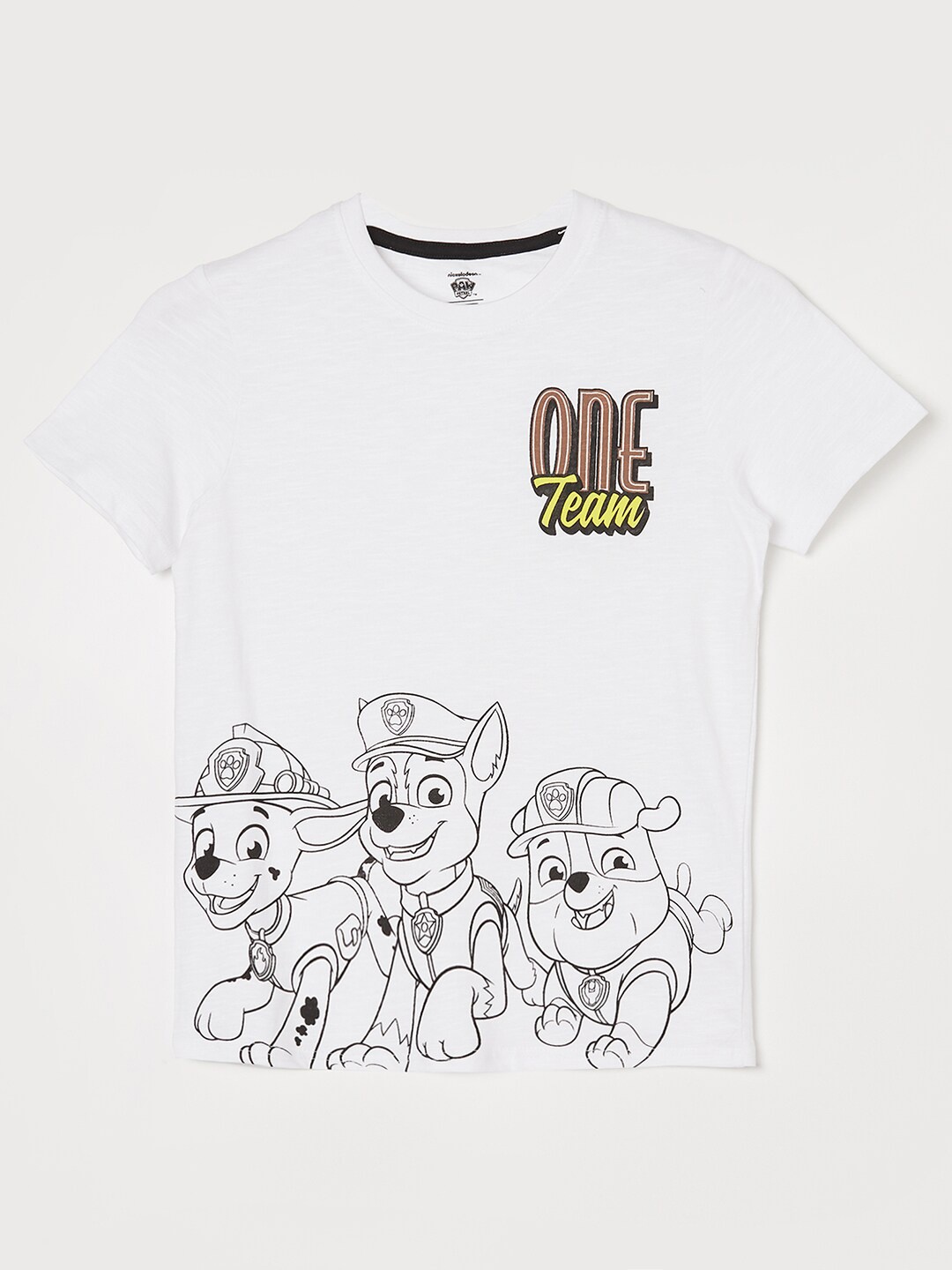 

Fame Forever by Lifestyle Boys VIACOM-PAW PETROL Printed Tshirts, White