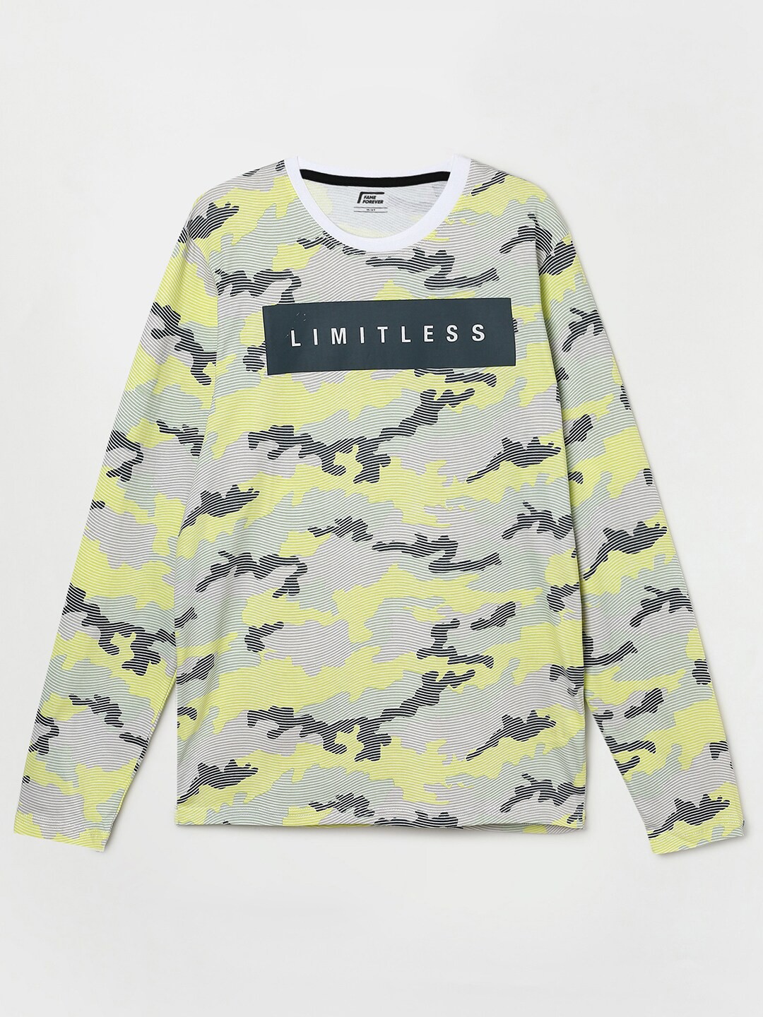 

Fame Forever by Lifestyle Boys Abstract Printed Pure Cotton T-shirt, Grey