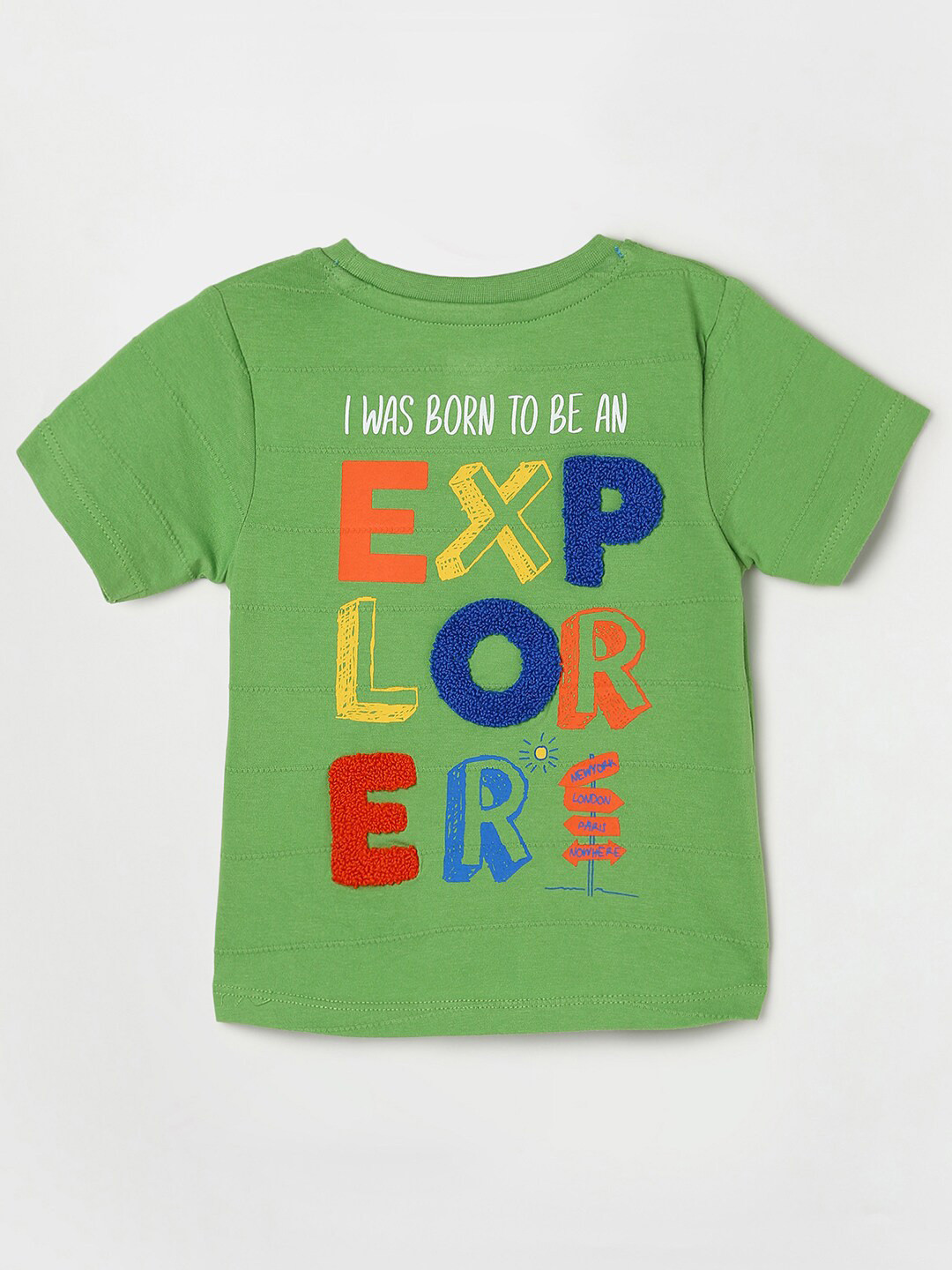 

Juniors by Lifestyle Boys Pure Cotton T-shirt, Green
