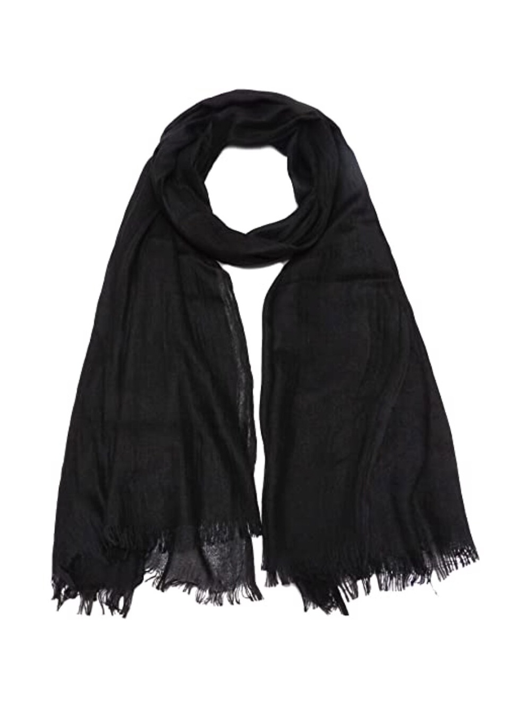 

Kastner Women Cotton Tasselled Scarf, Black