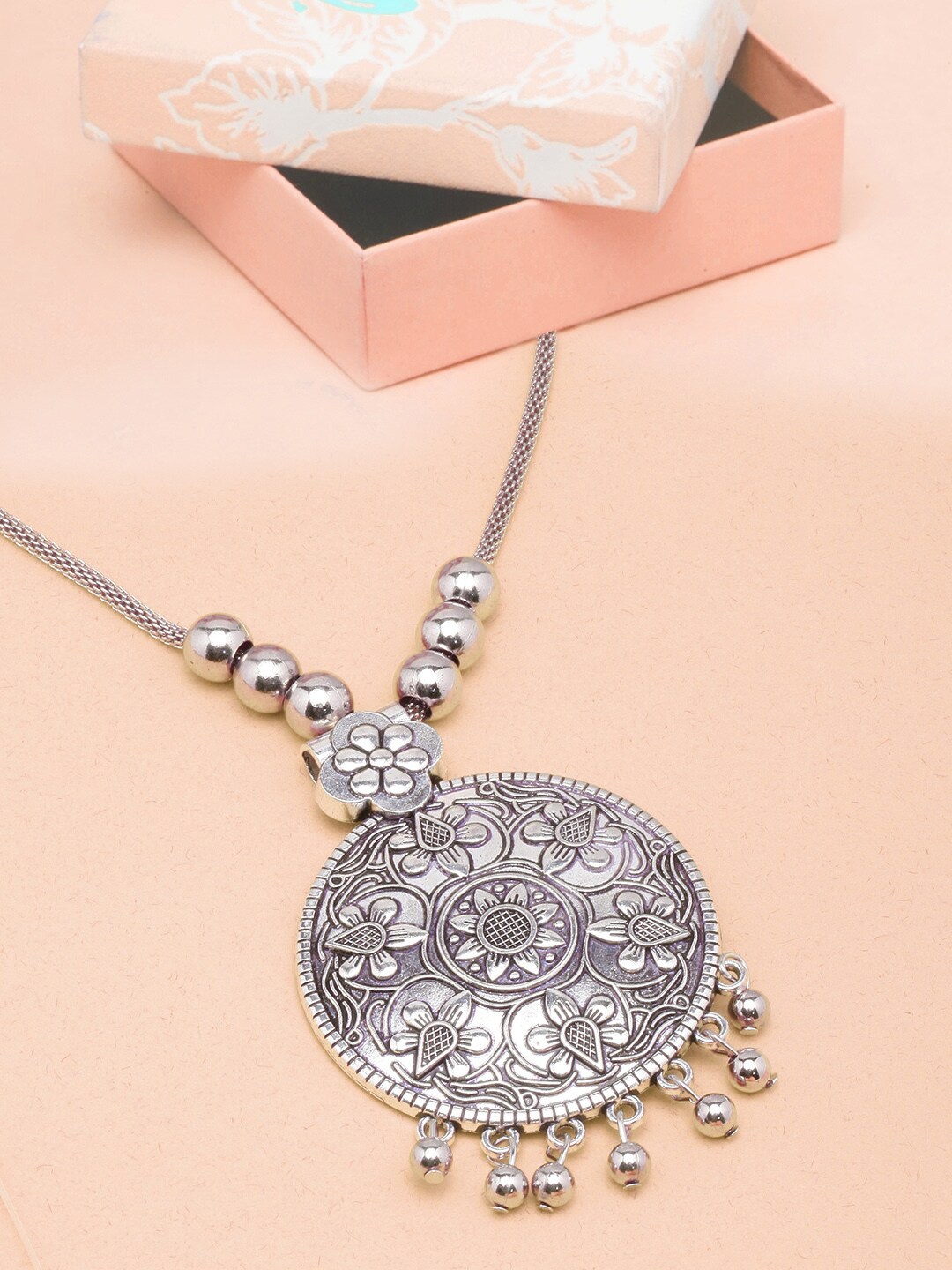 

Anouk Brass Silver-Plated Necklace
