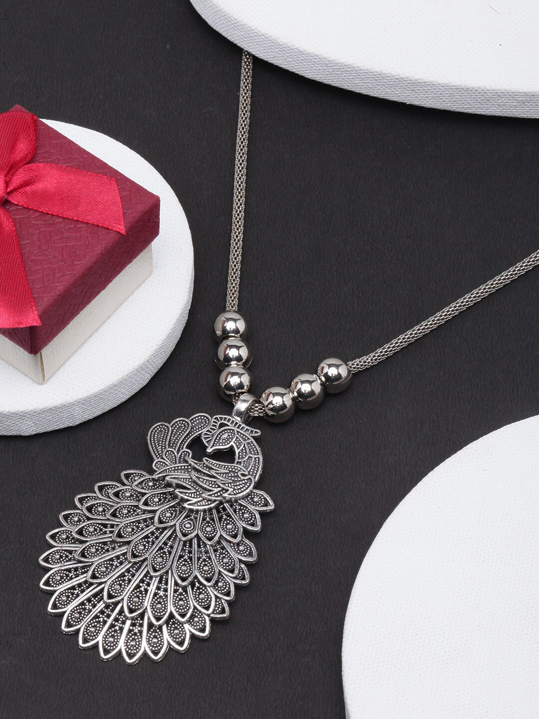 

Anouk Brass Silver-Plated Necklace
