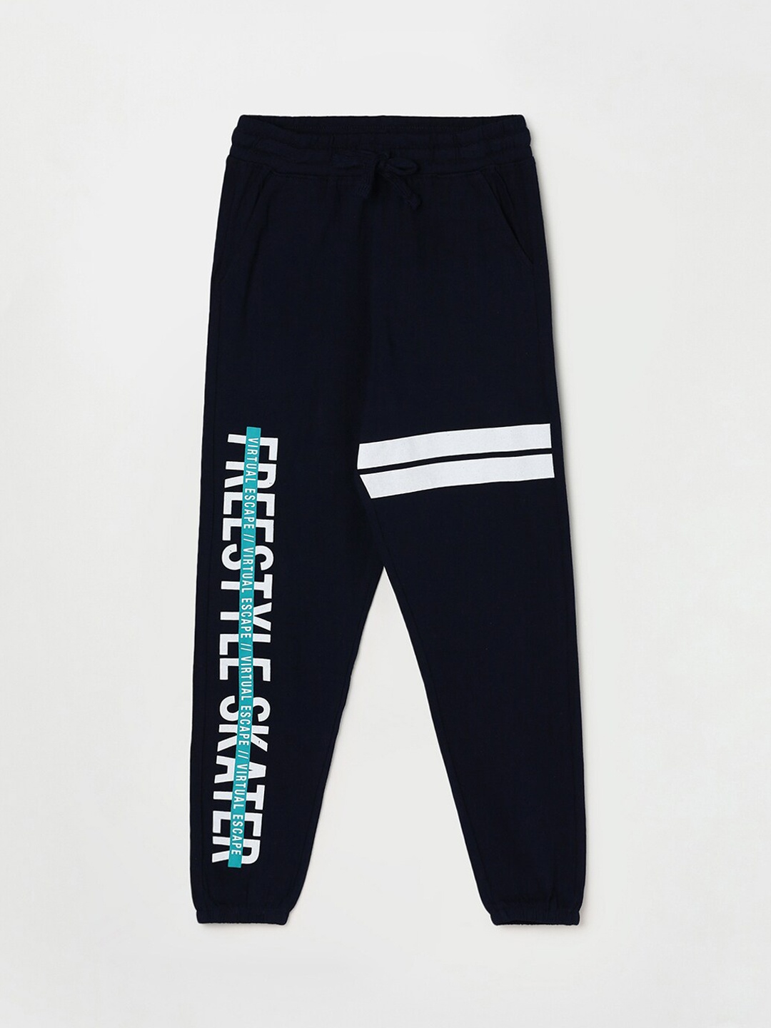 

Fame Forever by Lifestyle Boys Pure Cotton Joggers, Navy blue