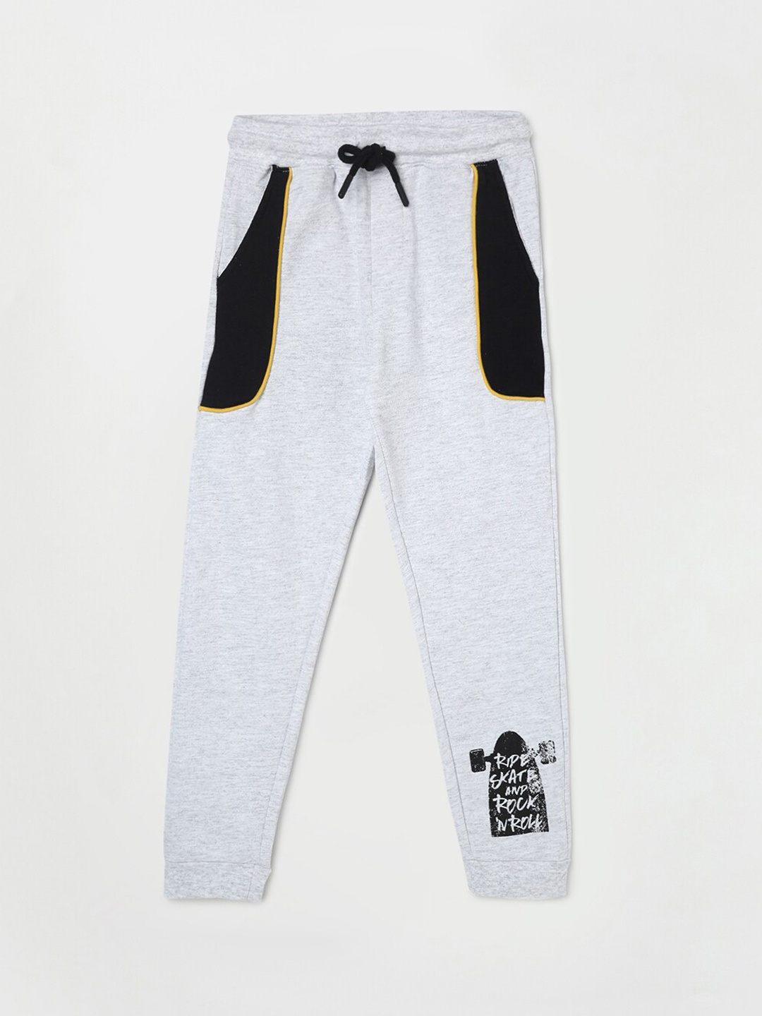 

Fame Forever by Lifestyle Boys Printed Detail Joggers, Grey