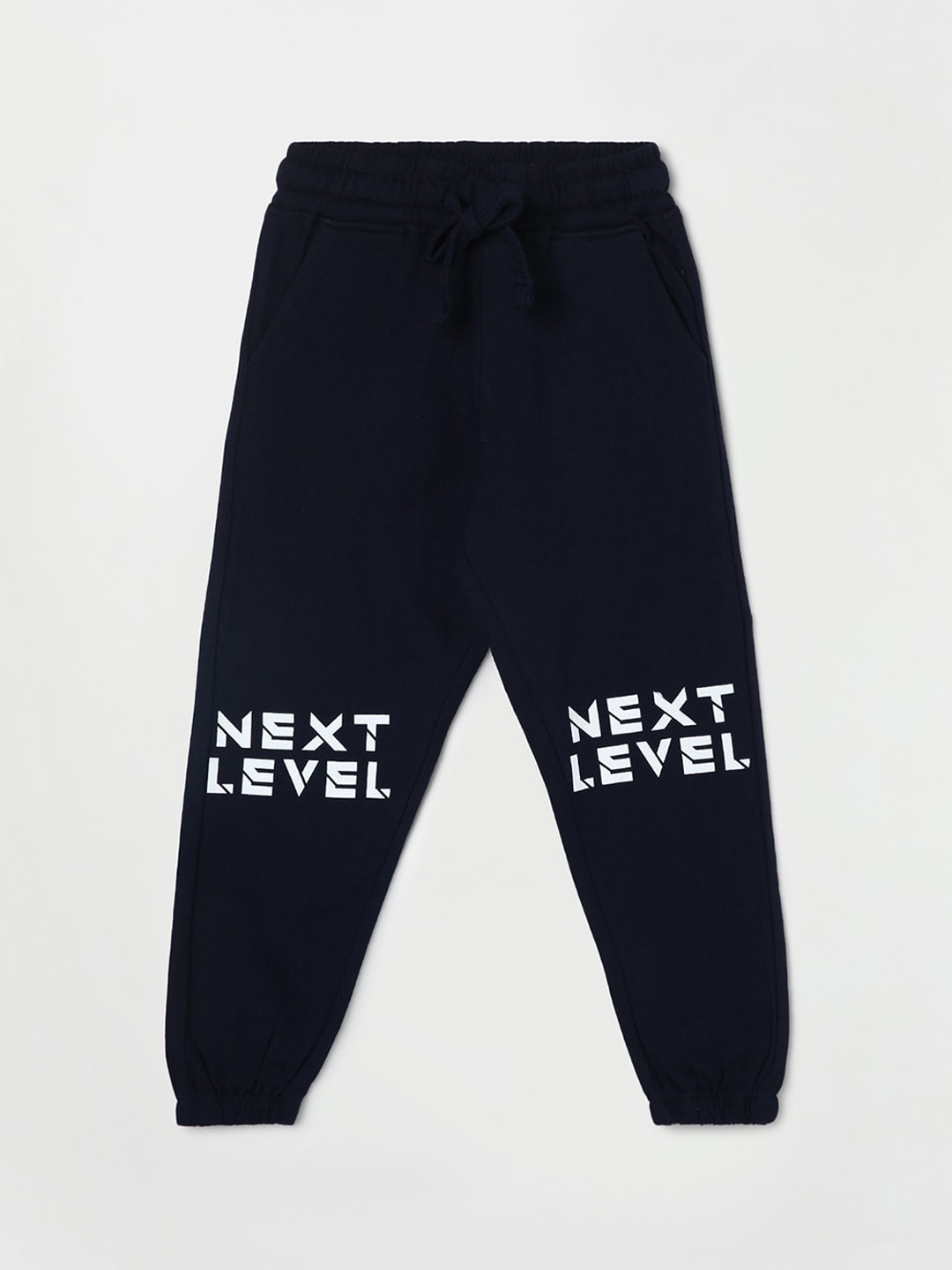 

Fame Forever by Lifestyle Boys Printed Pure Cotton Jogger, Navy blue