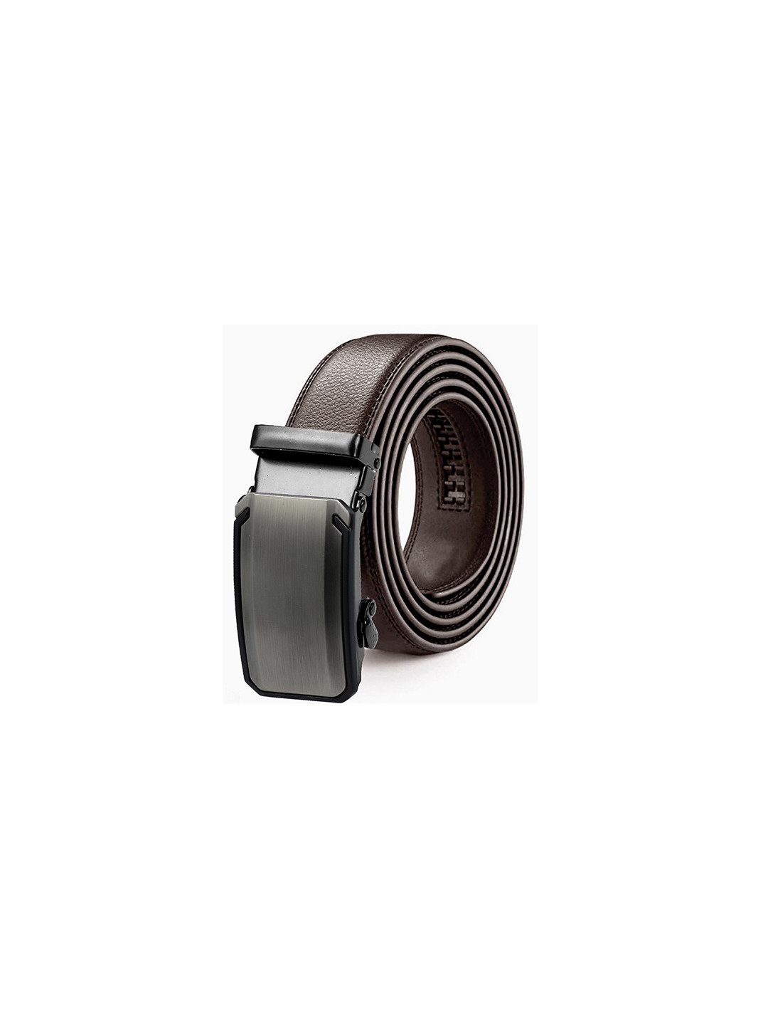 

HENEDA Men Textured Wide Formal Belt, Brown