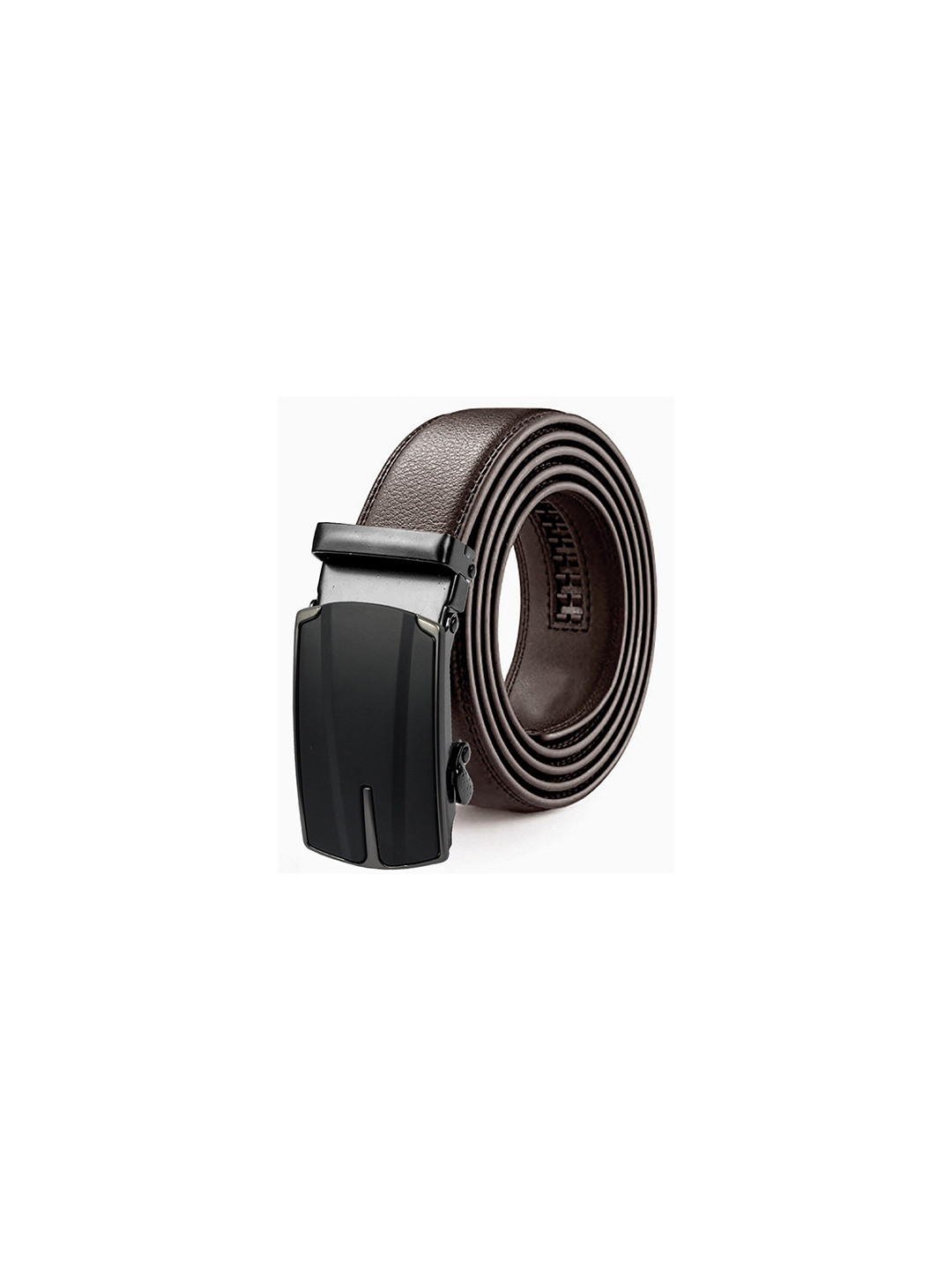 

HENEDA Men Textured Wide Formal Belt, Brown