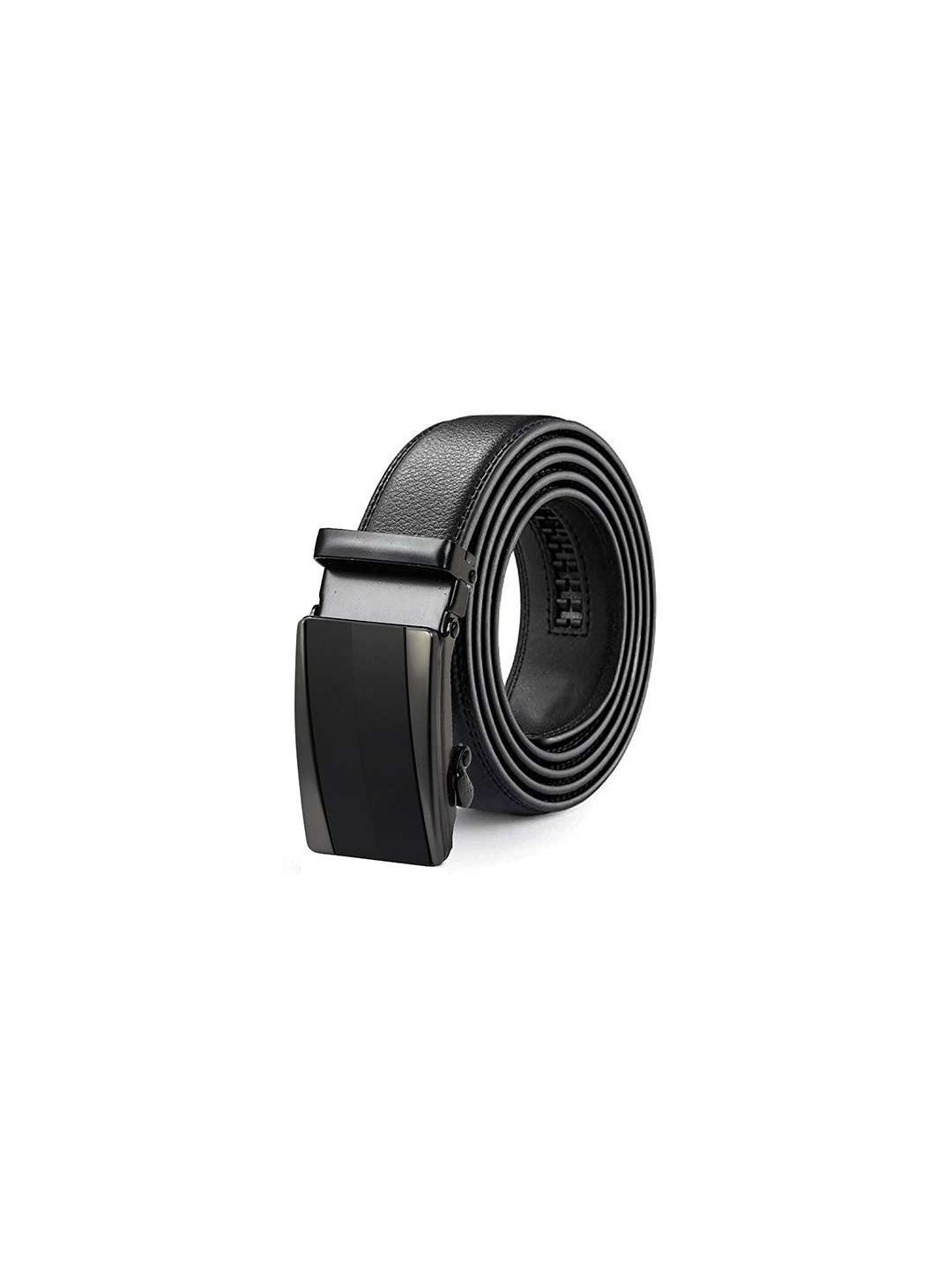 

HENEDA Men Textured Wide Formal Belt, Black