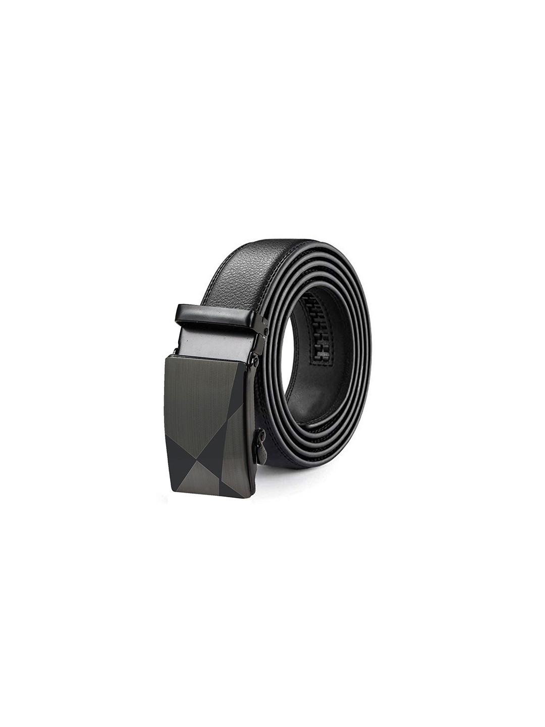 

HENEDA Men Textured Wide Formal Belt, Black