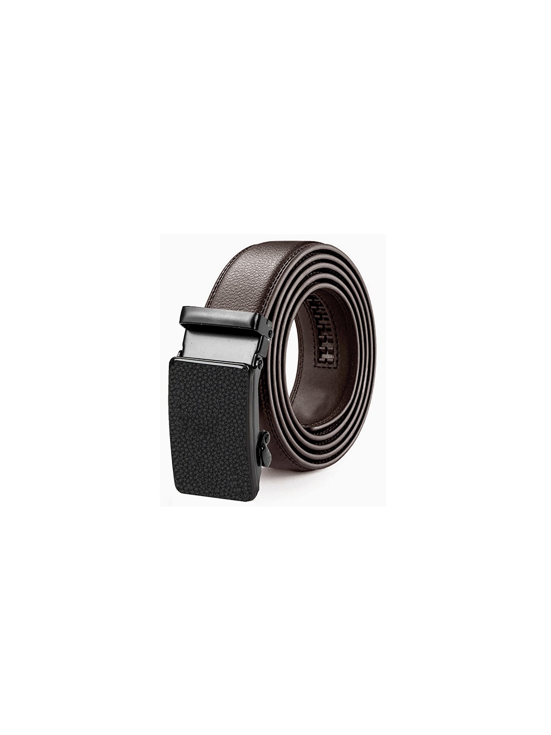 

HENEDA Men Textured Formal Belt, Brown
