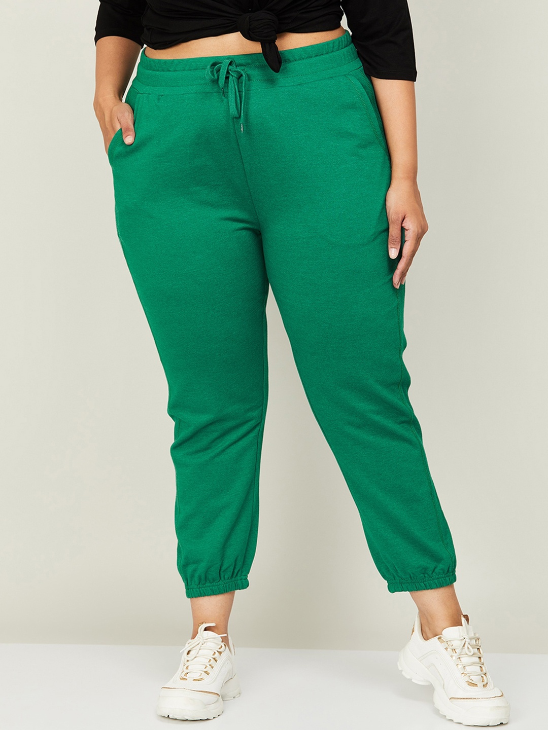 

Nexus by Lifestyle Women Cotton Plus Size Joggers, Green