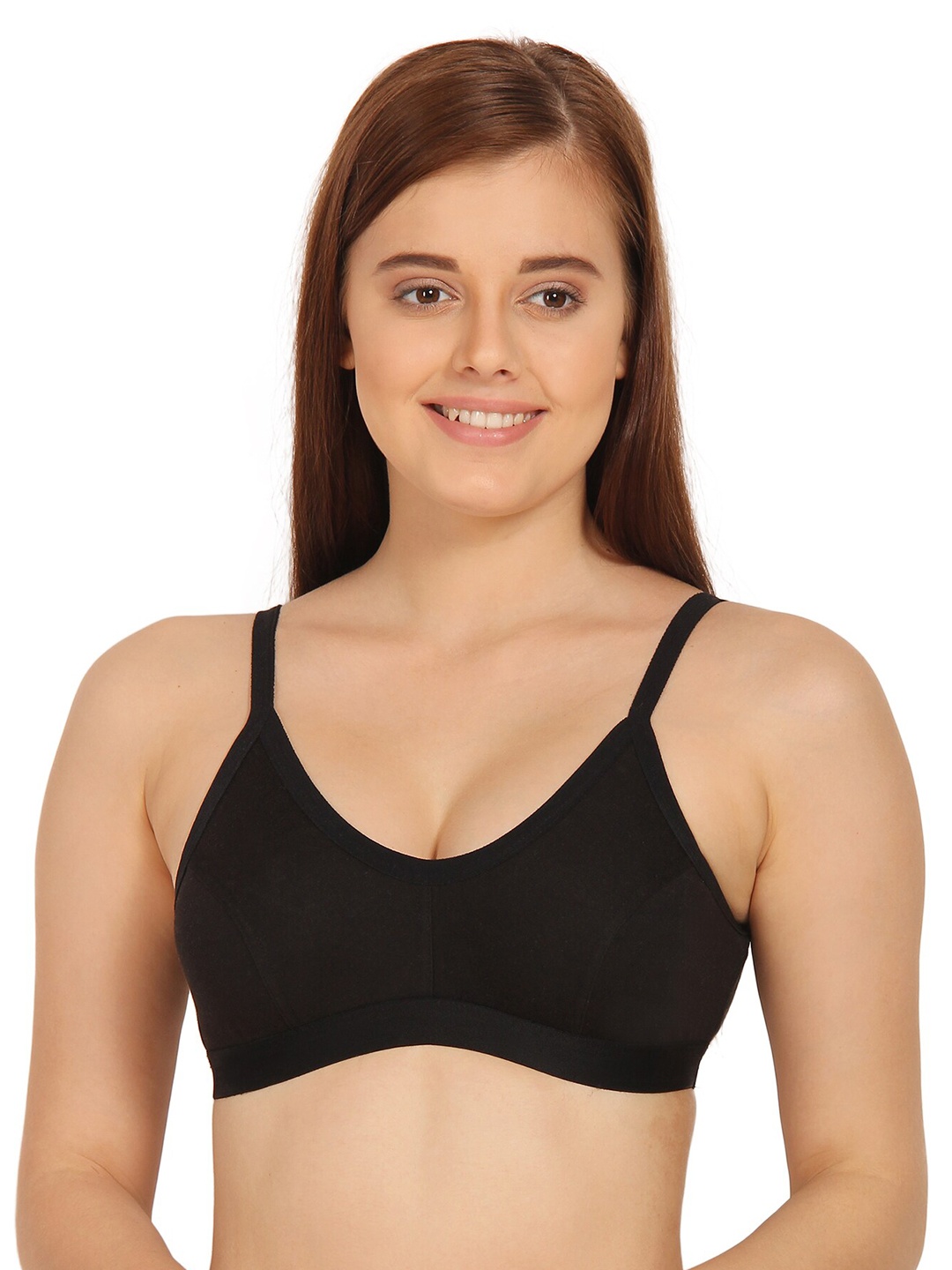 

Innocence Pack of 3 Non Padded Non Wired Bra, Black