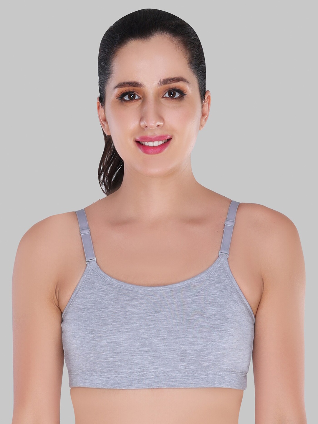 

Innocence Pack of 3 Non Padded Non Wired Bra, Grey