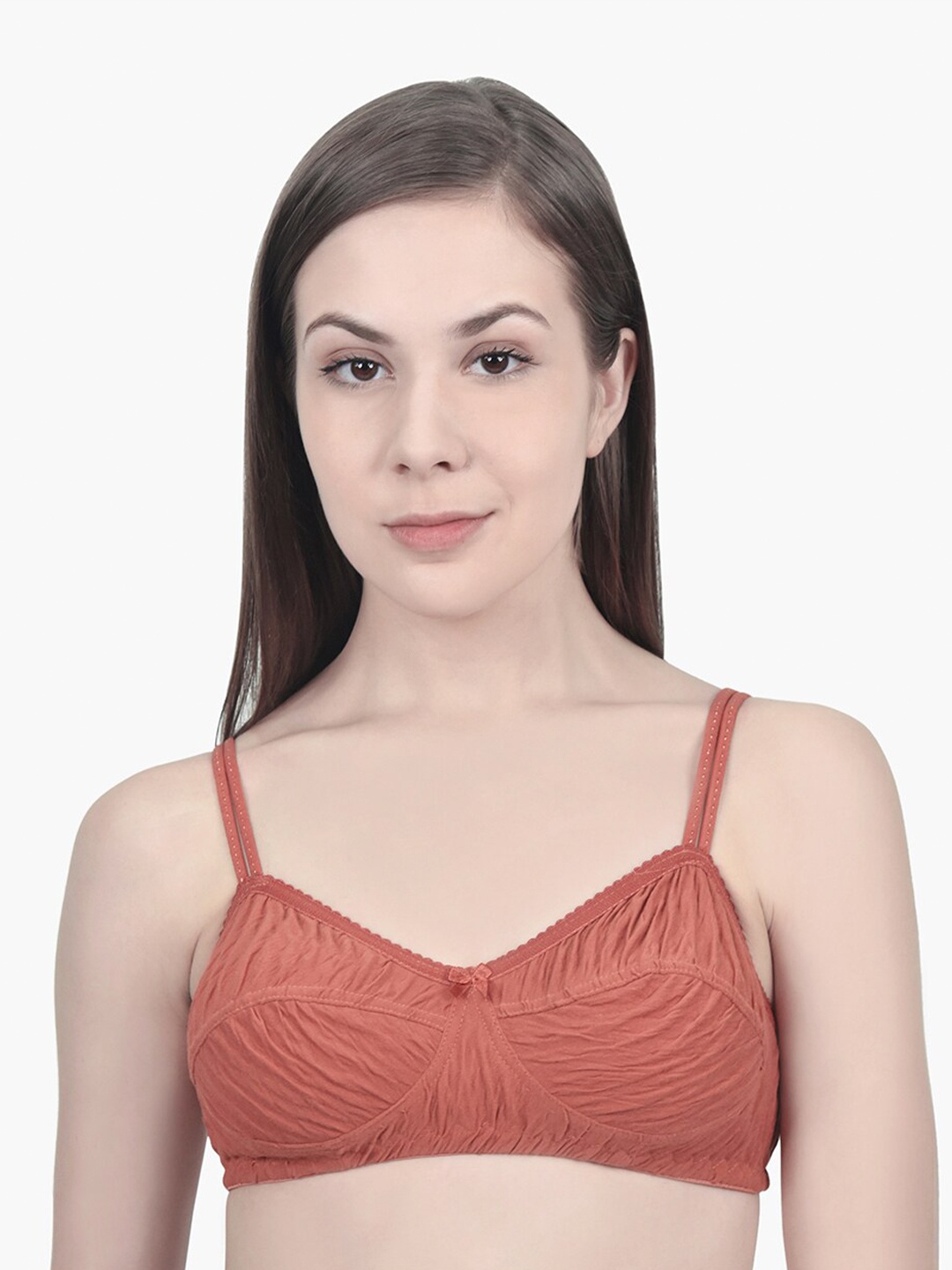

Innocence Pack of 3 Non Padded Non Wired Bra, Rust