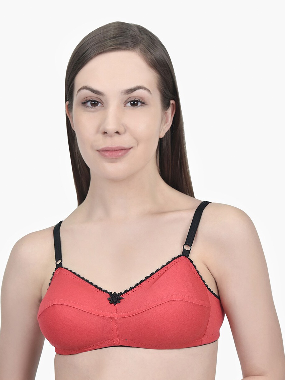 

Innocence Non Padded Non Wired Bra, Coral