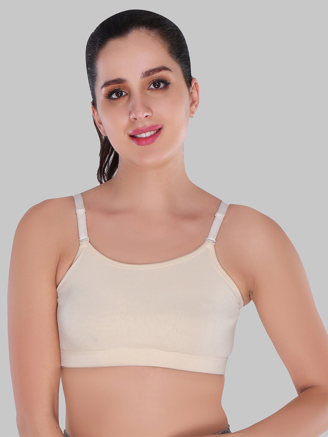 

Innocence Pack Of 3 Non Padded Non Wired Bra, Beige
