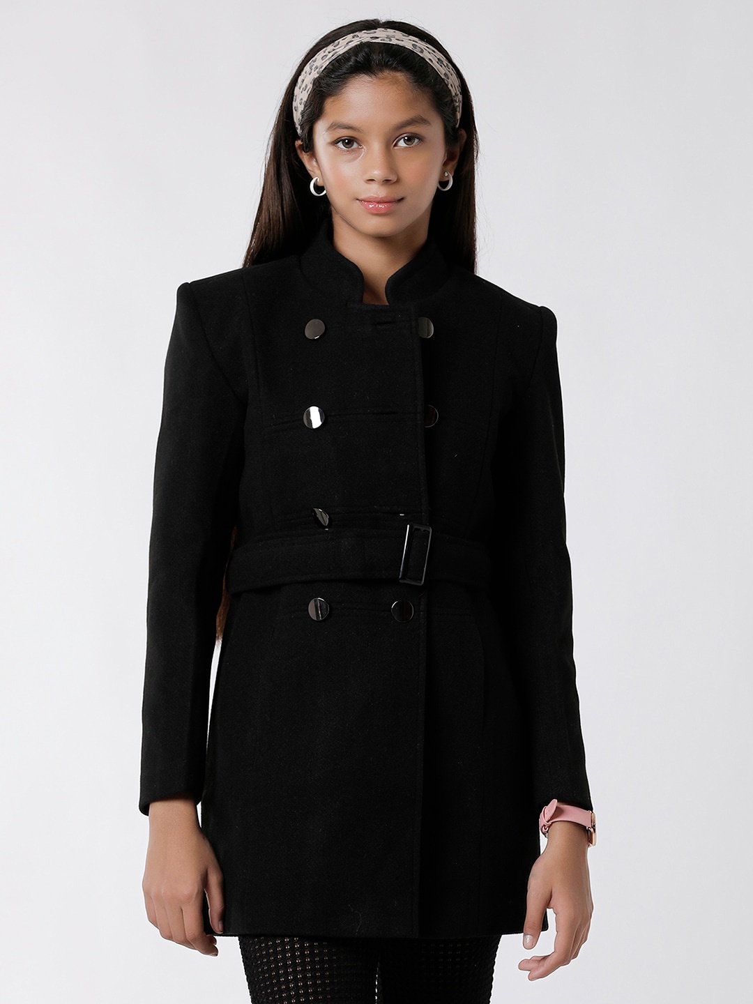 

KATE & OSCAR Girls Windcheater Overcoat, Black