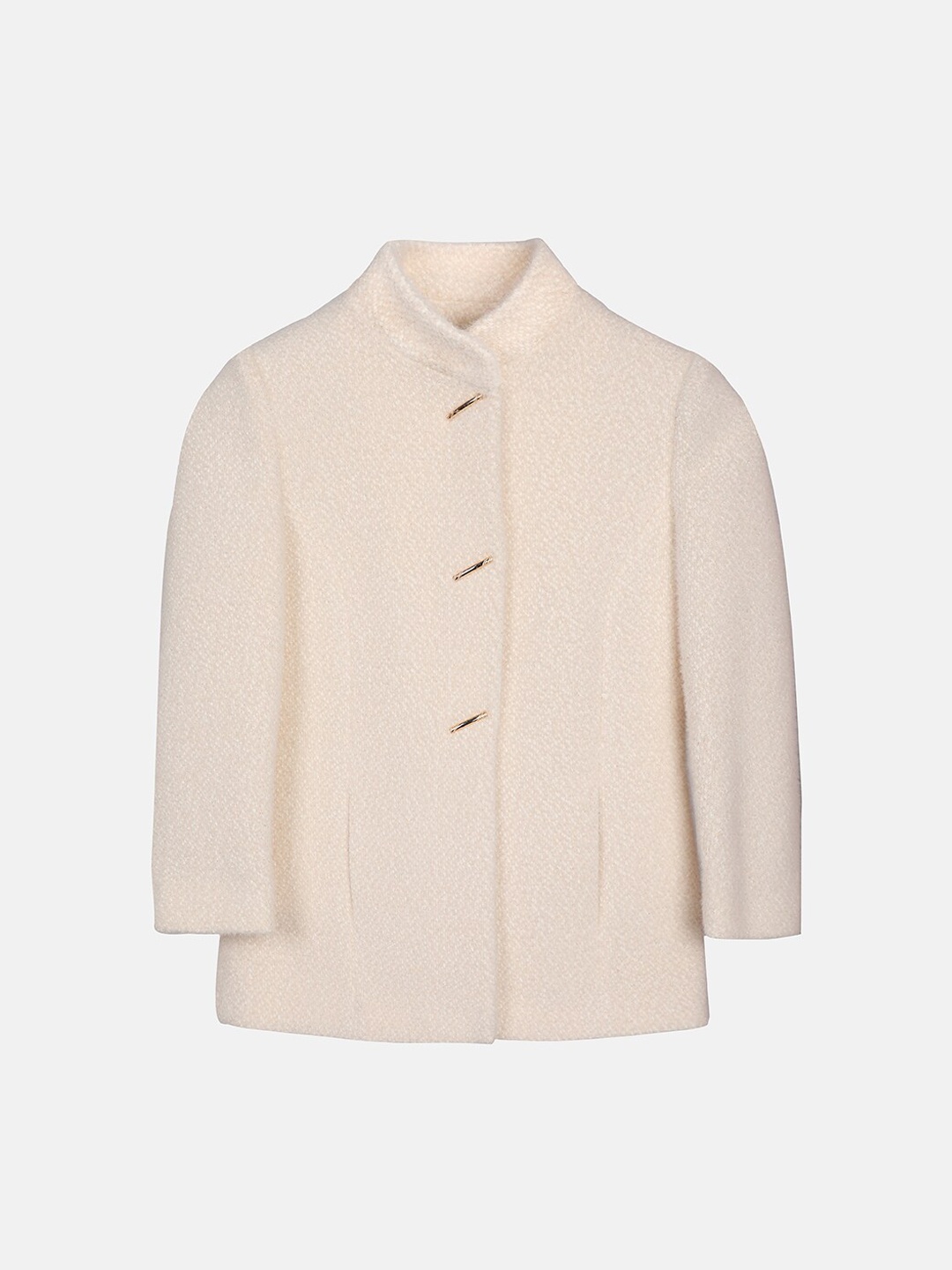 

LURE JUNIOR Girls Woolen Overcoat, White