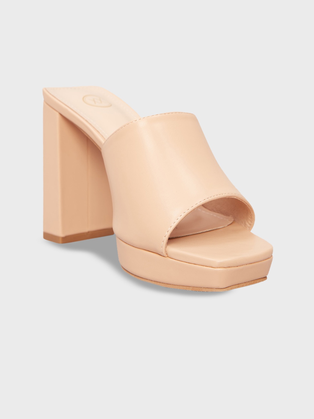 

20Dresses Open Toe Block Heels, Beige