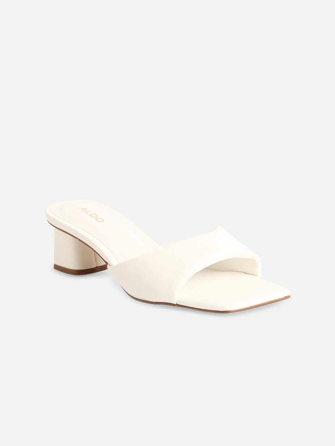

ALDO Open Toe Block Heels, White