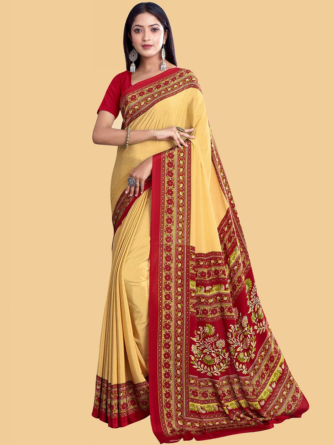 

Kasak Printed Saree, Orange