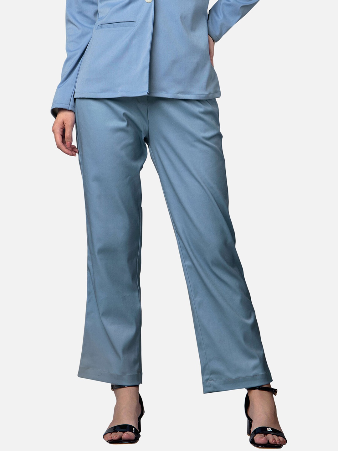 

NEOFAA Women Regular Fit Trousers, Blue