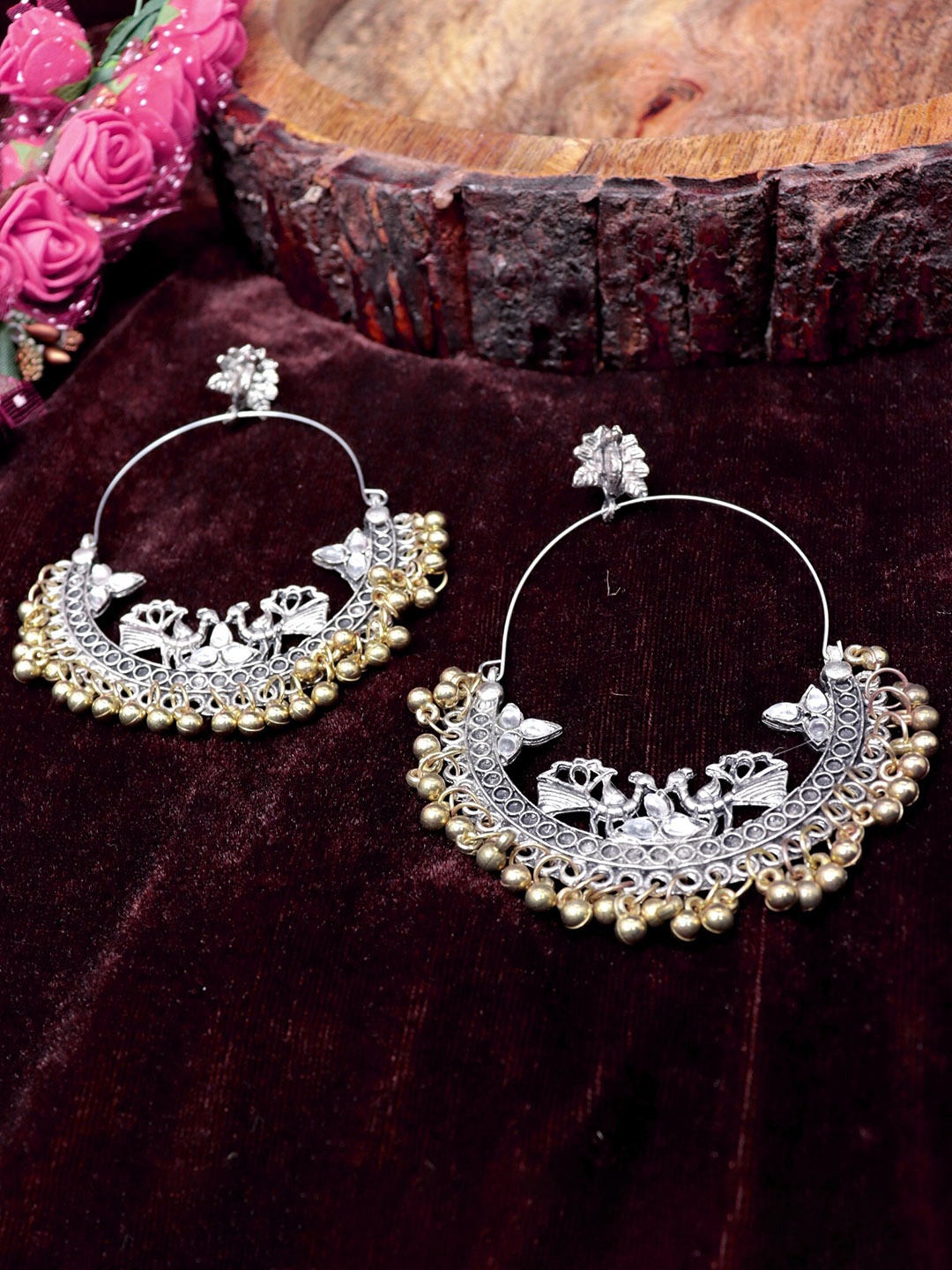 

Krelin Women Silver Plated Classic Chandbalis Earrings