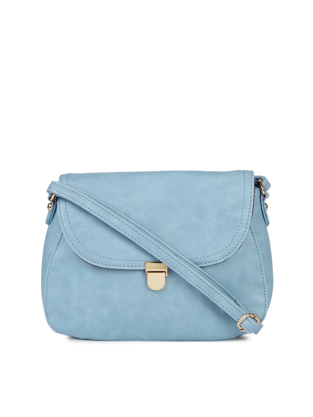 

Caprese Blue Solid Sling Bag