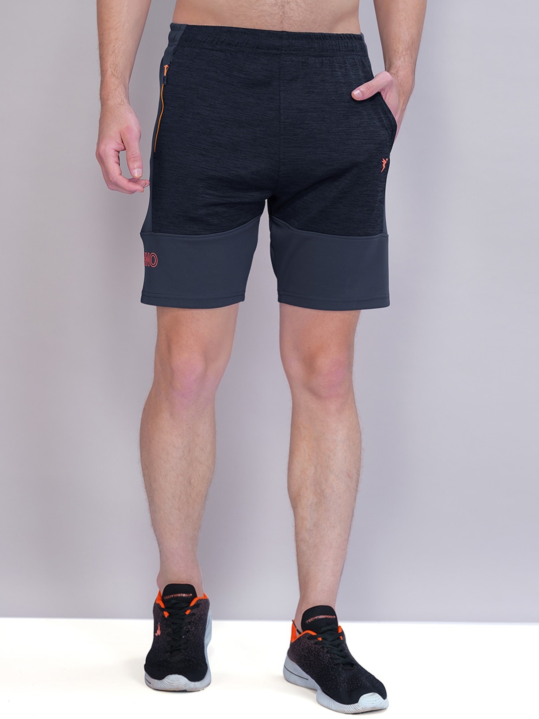

Technosport Men Regular Fit Quick-Dry Antimicrobial Shorts, Navy blue