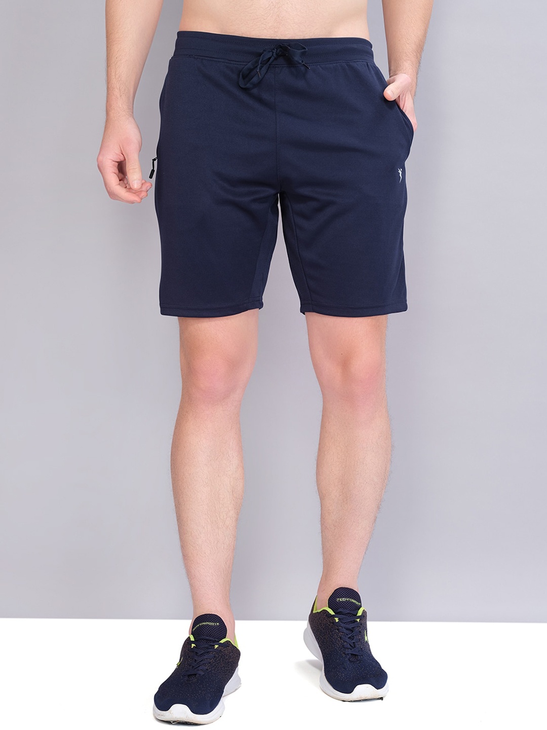 

Technosport Men Quick-Dry Antimicrobial Sports Shorts, Navy blue