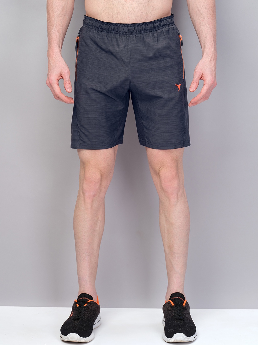 

Technosport Men Regular Fit Quick-Dry Antimicrobial Sports Shorts, Black
