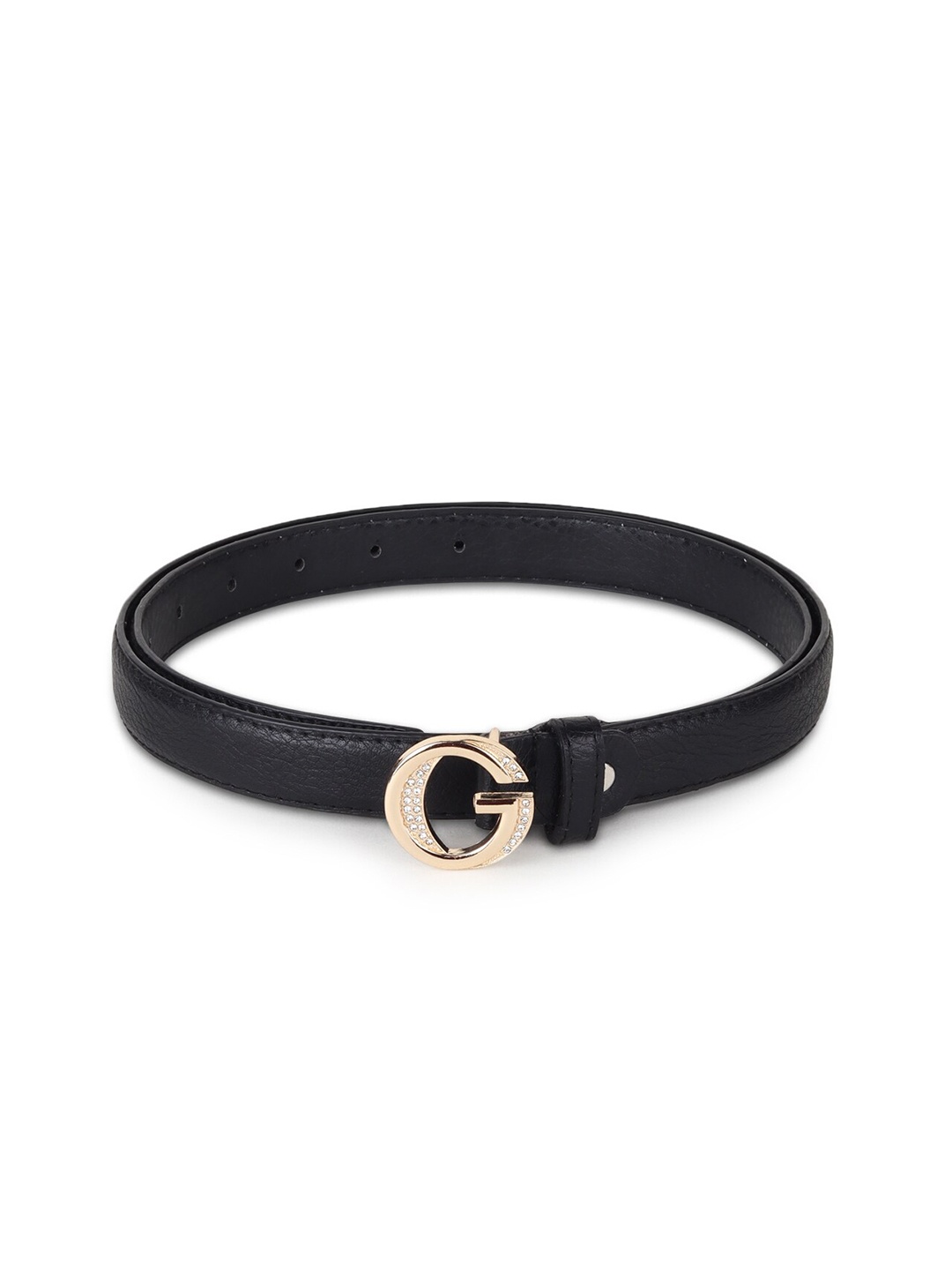 

WILD EDGE Women Embellished PU Belt, Black