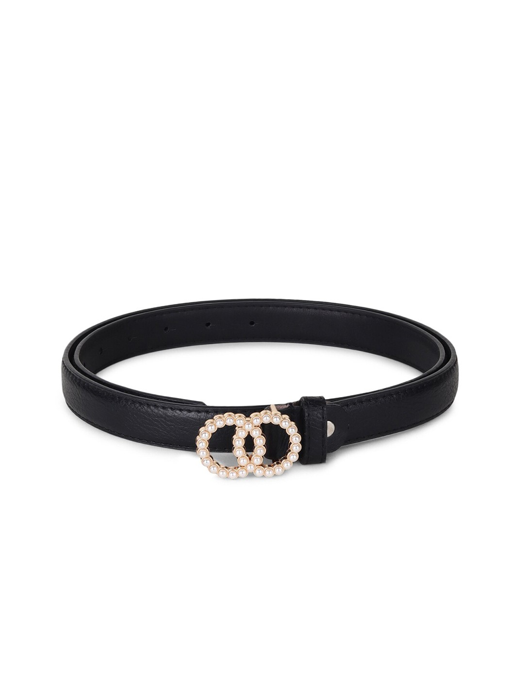 

WILD EDGE Women Embellished PU Belt, Black